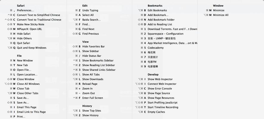 Mac快捷键（掌握这些Mac快捷键）