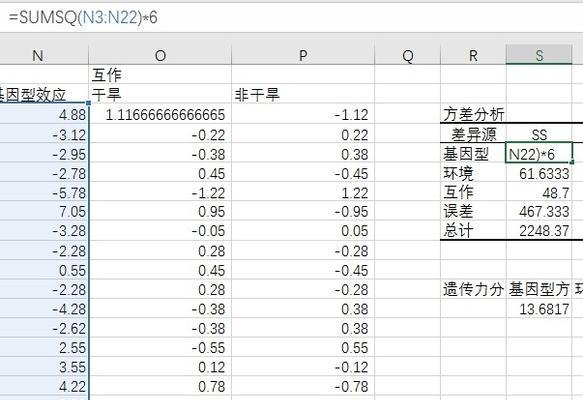 深入了解Excel方差公式的应用和计算方法（掌握方差公式计算）