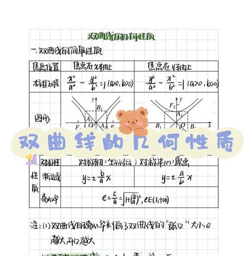 高中数学双曲线公式总结大全（掌握双曲线公式）