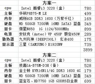 如何根据自己的需求组装一台高性能台式机（电脑台式机组装配置清单及组装步骤详解）